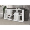 Ver imagem 1 de Estante Decorativa com Nichos E1712 Tecno Mobili - Branco