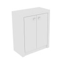 Ver imagem 3 de Armário Balcão para Escritório Baixo 60cm 2 Portas Me4103 Tecno Mobili - Branco
