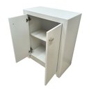 Ver imagem 2 de Armário Balcão para Escritório Baixo 60cm 2 Portas ME4103 Tecno Mobili - Branco