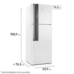 Refrigerador Electrolux Duplex Top Freezer 474L Frost Free Branco 127V DF56 - 10