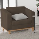 Ver imagem 2 de Poltrona Decorativa Europa Suede Doce Sonho Móveis - Marrom
