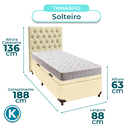 Ver imagem 3 de Kit Cama Box Bau + Cabeceira + Colchão Solteiro D23 - D23 - Inducol