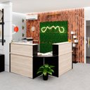 Ver imagem 1 de Balcão Atendimento de Canto em L Recepção Consultório 120x60 Netmobil - Dubai