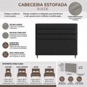 Ver imagem 7 de Cabeceira para Cama Casal Queen Estofada 1,58 Mts Iza Vilajo: Suede Preto