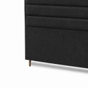 Ver imagem 6 de Cabeceira para Cama Casal Queen Estofada 1,58 Mts Iza Vilajo: Suede Preto