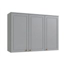 Ver imagem 2 de Armário Aéreo para Cozinha 3 Portas 120cm Americana Cinza Crystal