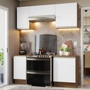 Ver imagem 1 de Armário de Cozinha Compacta 180cm Rustic/Branco Glamy Madesa 12