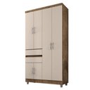 Ver imagem 1 de Guarda-Roupa Solteiro 6 Portas 2 Gavetas 2260 Demolição/Baunilha - Araplac
