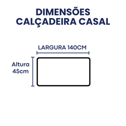 Conjunto Cabeceira com Calçadeira Baú Casal 140cm Bege - 5