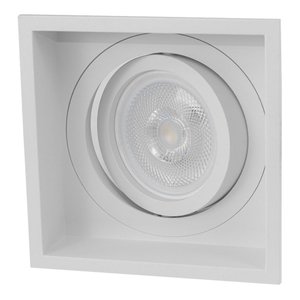 Spot Embutir Slim Frame Branco Ya002 Bella + LED AR70 ST2729