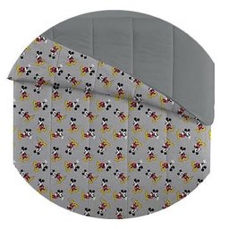 Edredom Casal Doce Vida Disney Dupla Face - Mickey Classic/Cinza - 2