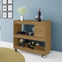 Ver imagem 2 de Aparador Bar com Adega Cristal 1 Porta Decor Móveis Bechara