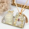 Vela Aromática Vanilla Baunilha Pote Vidro Luxo 180g Cera de Coco - 2