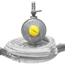 Ver imagem 1 de regulador registro 2kg inmetro mangueira aço inox 4 metros