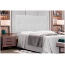 Ver imagem 4 de Cabeceira Aquilla Cama Box Solteiro 90cm Corino Branco