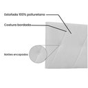 Ver imagem 3 de Cabeceira Aquilla Cama Box Solteiro 90cm Corino Branco