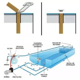 Jato Retorno Square Direcionável Inox para Piscina de Alvenaria - 5