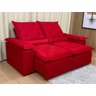 Sofá 2 Lugares Retrátil e Reclinável 1,80 Metros Alpoim Estofados Vermelho 203 Athenas - 6