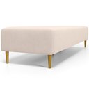 Ver imagem 2 de Kit 02 Puffs Decorativo Bali W01 Pés Palito 170x60cm Suede Bege - Lyam Decor