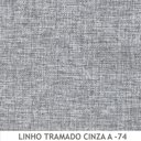 Ver imagem 5 de Sofá Evora 2 Lugares Base Madeira Couro Ecológico Linho Cinza