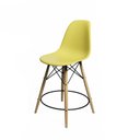 Ver imagem 3 de Mesa Bistrô Eames Eiffel Vidro com 2 Banquetas Amarelas de Madeira