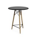 Ver imagem 4 de Mesa Bistrô Eames Eiffel Preta com 2 Banquetas Vermelhas de Madeira