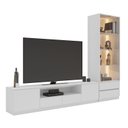 Ver imagem 2 de Estante para TV e Home Theater até 84 Polegadas com LED 100% MDF 270CMX200CM Liz Yescasa