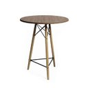 Ver imagem 4 de Conjunto Mesa Bistrô Eames Eiffel Amêndoa com 3 Banquetas Brancas de Madeira