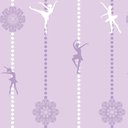 Ver imagem 3 de Papel de Parede Infantil - Bailarina Arte Destaque 3 Metros