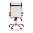 Ver imagem 4 de Cadeira de Escritório Giratoria Eames Branca - Alta | Rosé Gold