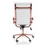 Cadeira de Escritório Giratoria Eames Branca - Alta | Rosé Gold - 4