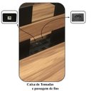 Ver imagem 2 de Mesa Componível Inicial - sem Gavetas - 1,20x1,20m - Workstart - Nogal Sevilha/Preto - 21480