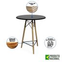 Ver imagem 2 de Mesa Eames Eiffel Bistrô de Madeira 60cm Preta