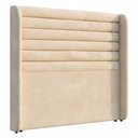 Ver imagem 7 de Cabeceira Estofada para Cama Box Queen Sasha 160cm Moderna Suede Bege Claro - Desk Design