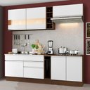 Ver imagem 4 de Armário de Cozinha Completa 220cm Rustic/Branco Parma Madesa 02