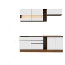 Ver imagem 3 de Armário de Cozinha Completa 220cm Rustic/Branco Parma Madesa 02
