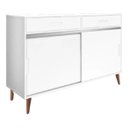 Ver imagem 3 de Sapateira Grécia Branca 2 Portas de Correr - 2 Gavetas - 35 Pares de Sapato 100% MDF - Branca