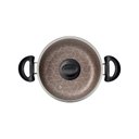 Ver imagem 3 de Caçarola Tramontina Paris Antiaderente Starflon Max Vermelho com Tampa de Vidro 18 Cm 2,1 L Tramonti