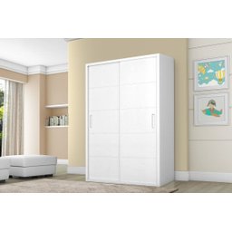 Quarto Infantil Bebe Berço e Roupeiro Domique Branco Acetinado Planet Bbay - 9