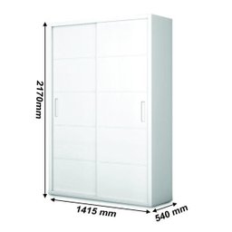 Quarto Infantil Bebe Berço e Roupeiro Domique Branco Acetinado Planet Bbay - 11