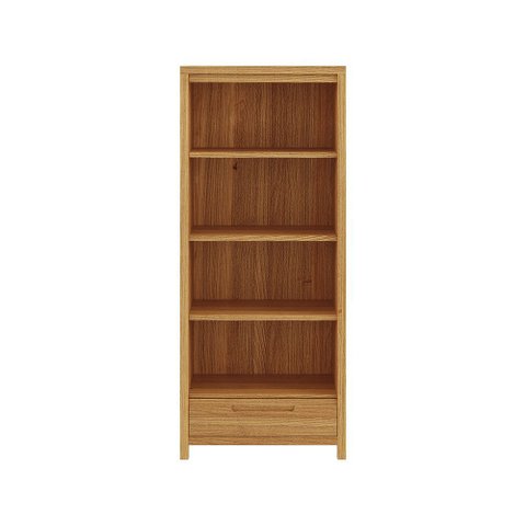 Cristaleira Madeira Maciça 1554nc Nature 2 Portas de Vidro e Led Interno Rústico Claro Finestra