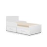 Quarto Bebe Infantil Berço e Cômoda Dominique Branco Acetinado - 9