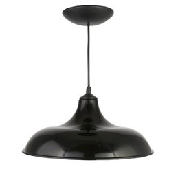 Luminária Pendente Orbital Decorativo E27 Plástico Cozinha Preto - 1
