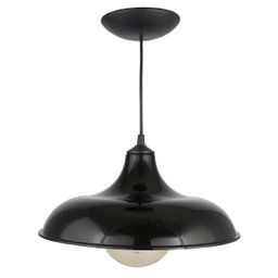 Luminária Pendente Orbital Decorativo E27 Plástico Cozinha Preto - 4