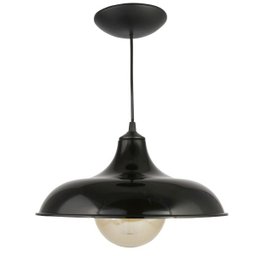Luminária Pendente Orbital Decorativo E27 Plástico Cozinha Preto - 2