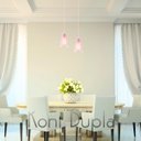 Ver imagem 6 de Luminária Pendente Duplo Madeira Koni 20cm CR Soquete E27 Rosa Claro