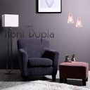 Ver imagem 4 de Luminária Pendente Duplo Madeira Koni 20cm CR Soquete E27 Rosa Claro