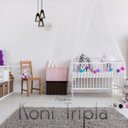 Ver imagem 2 de Luminária Pendente Triplo Madeira Koni 20cm Cr Soquete E27 Preto