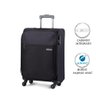 Mala de Bordo Poliester American Tourister By Samsonite Frankfurt Cadeado Embutido Preto P - 4