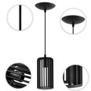 Ver imagem 5 de Luminária Pendente Madeira Paladio P E27 Sala Mesa Jantar Preto